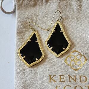 Kendra Scott gold and Black Alex Drop Earrings‎